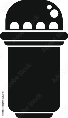 Simple vector icon of a new water filter cartridge for graphic and web design