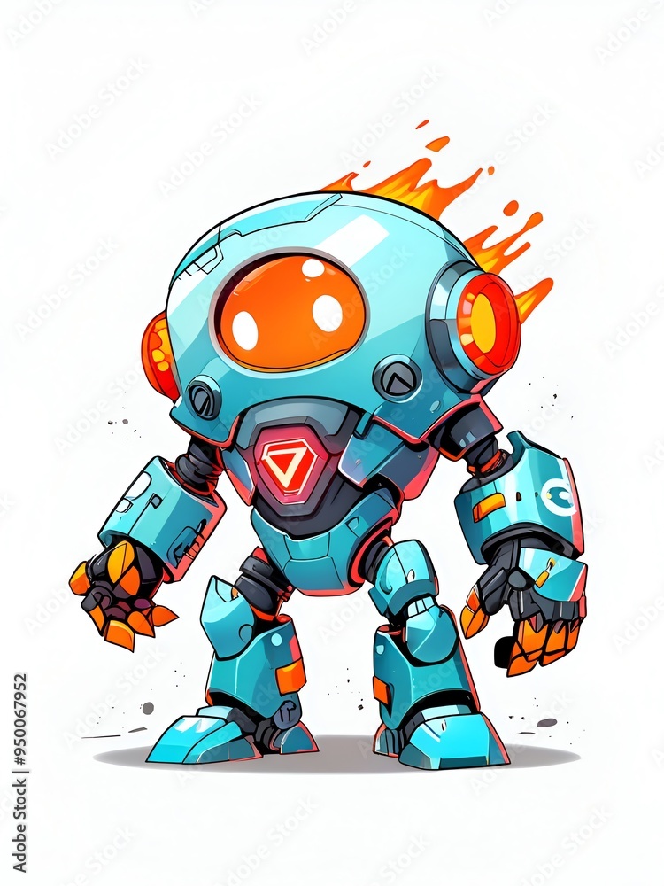Cartoon Robot Illustration Cartoon Robot Illustration