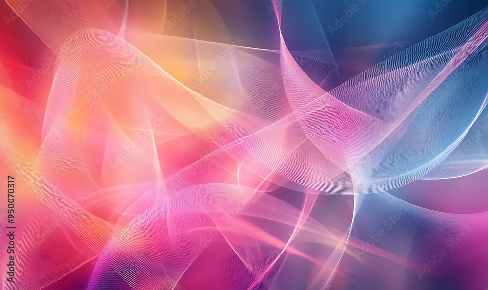 An abstract background featuring colorful lines arranged in an artistic and