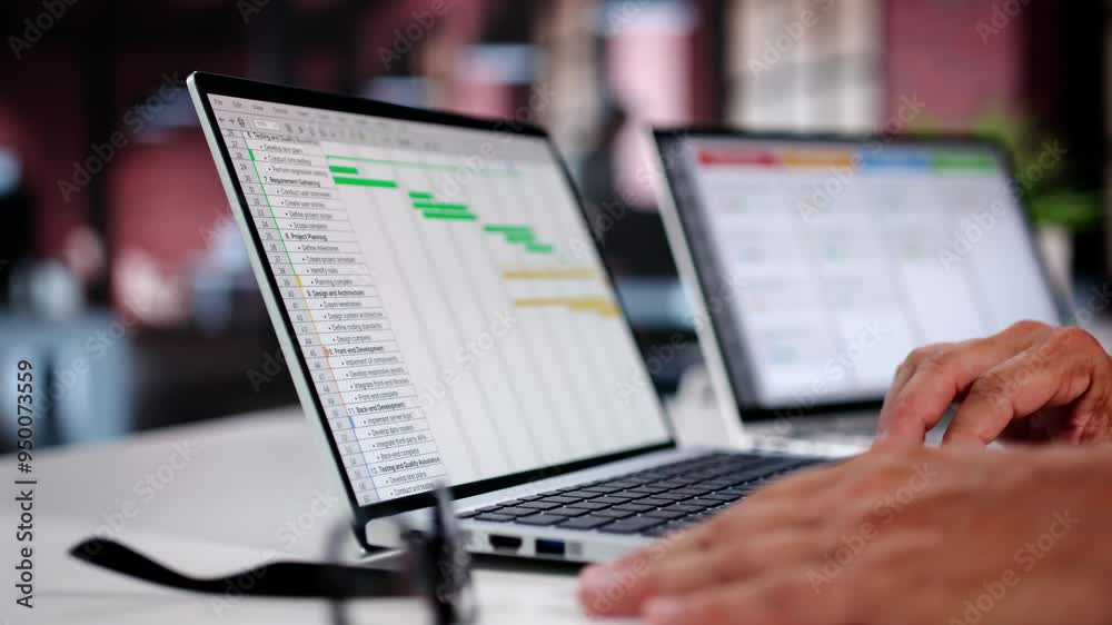 Business Schedule Calendar And Agenda Gant