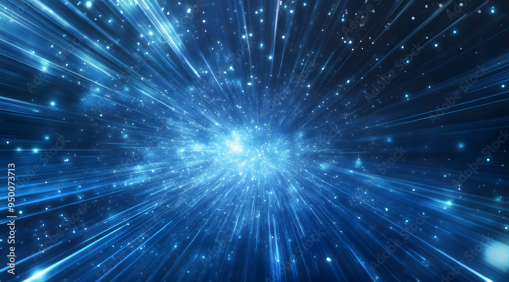 Blue Light-Speed Background with Laser Beams and Stars, 3D Render Illustrating the Concept of Futuristic Technology and Space Travel, Perfect for Depicting Sci-Fi Themes, High-Speed Motion, and Advanc Blue Light-Speed Background with Laser Beams and Stars, 3D Render Illustrating the Concept of Futuristic Technology and Space Travel, Perfect for Depicting Sci-Fi Themes, High-Speed Motion, and Advanc