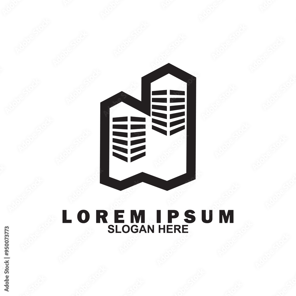 Real Estate Logo. Building logo. Building logo icon. Modern design template building vector illustration. Real Estate Logo. Building logo. Building logo icon. Modern design template building vector illustration.