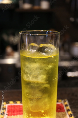 Peruvian drink: iced golden kola