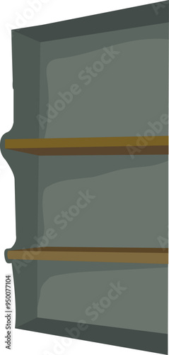 Wall niche vector illustration isolated on white background