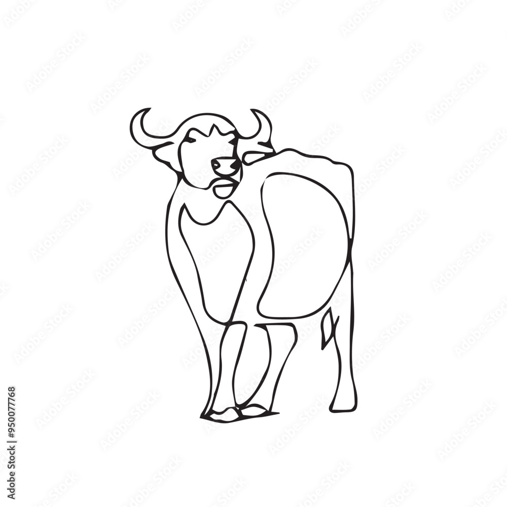 Fototapeta premium bell line art