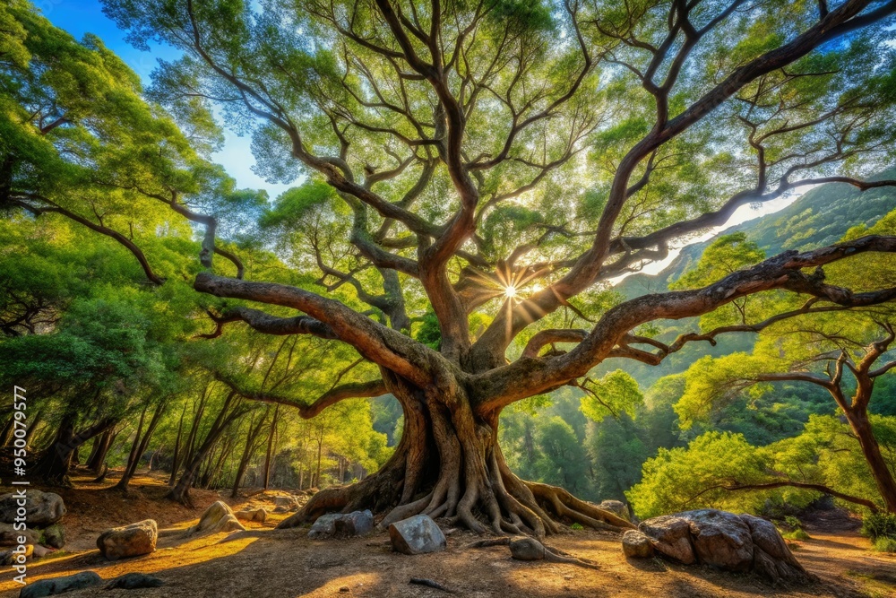 Ancient tree mystical forest Kemer Mediterranean spirituality Ancient tree mystical forest Kemer Mediterranean spirituality