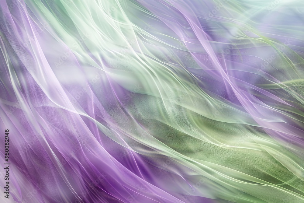 Abstract Aurora: Swirling bands of light in cool purples and soft greens evoke the ethereal beauty of the aurora borealis, speckled with grainy texture. Abstract Aurora: Swirling bands of light in cool purples and soft greens evoke the ethereal beauty of the aurora borealis, speckled with grainy texture.