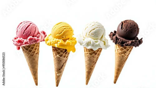 Ice Cream, Dessert, Sweet, Creamy, Cold, Frozen, Delicious, Summer, Treat, Vanilla, Chocolate, Strawberry, Sprinkles