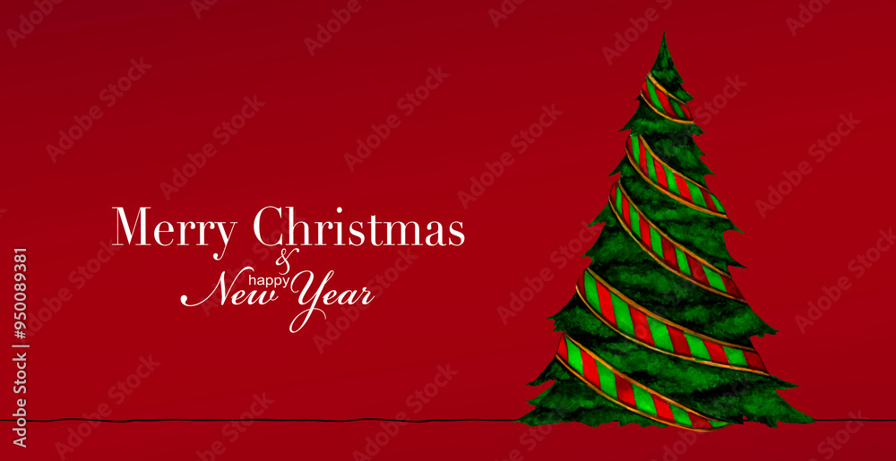 Roter Weihnachtshintergrund mit Weihnachtsgruß Merry Chrtistmas Roter Weihnachtshintergrund mit Weihnachtsgruß Merry Chrtistmas