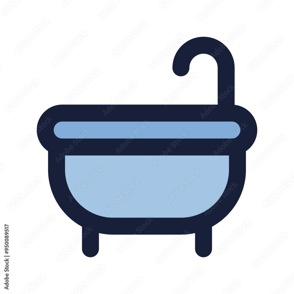 bathtub flat line icon bathtub flat line icon