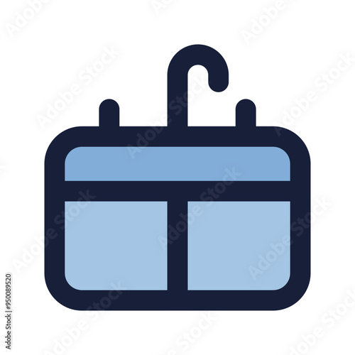 basin flat line icon