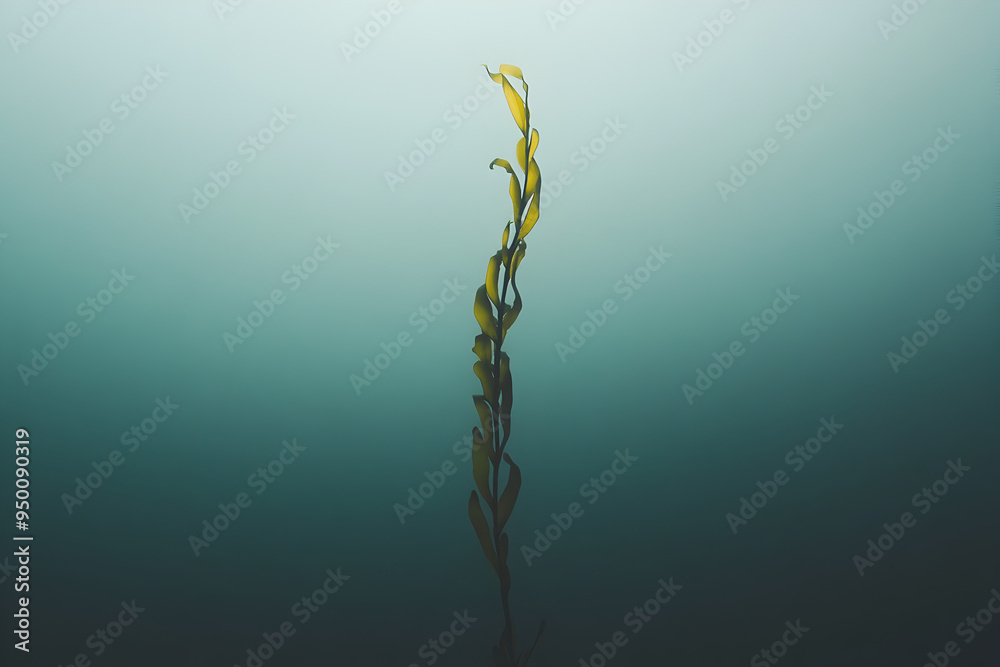 A minimal scene with a single kelp strand floating vertically.
A minimal scene with a single kelp strand floating vertically.