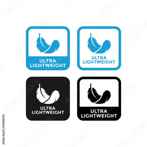 Ultra Lightweight logo badge set. perfect design balance. This is suitable for information and product label