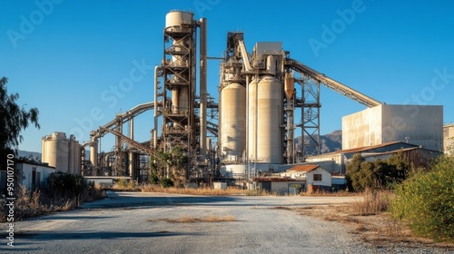 Partial view of CA cement plant