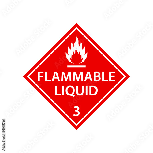 Flammable Liquid warning sign