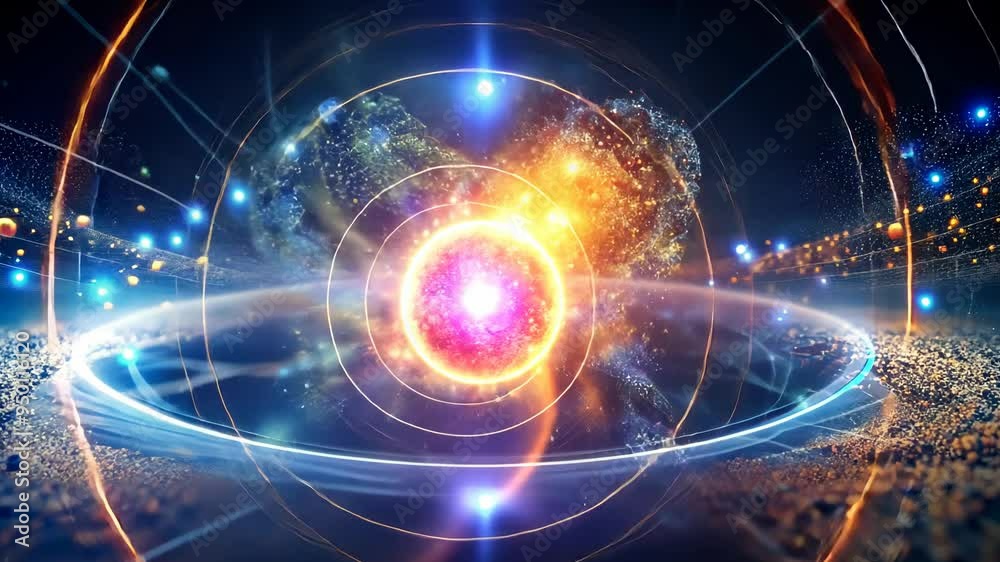 Atomic Structure with Cosmic Background Elements Atomic Structure with Cosmic Background Elements