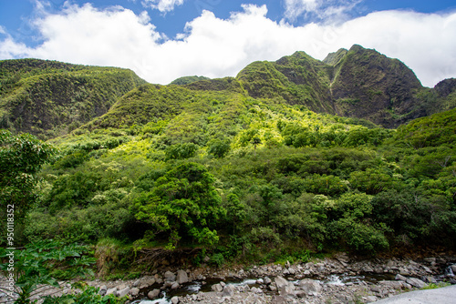 Iao valley state park in Maui, Hawaii in summer 2024 photo