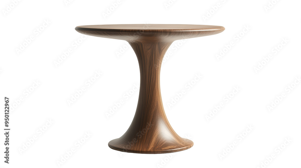 A sleek and stylish wooden table, perfect for adding a touch of elegance to any room. Its graceful curves and rich brown finish make it a statement piece A sleek and stylish wooden table, perfect for adding a touch of elegance to any room. Its graceful curves and rich brown finish make it a statement piece