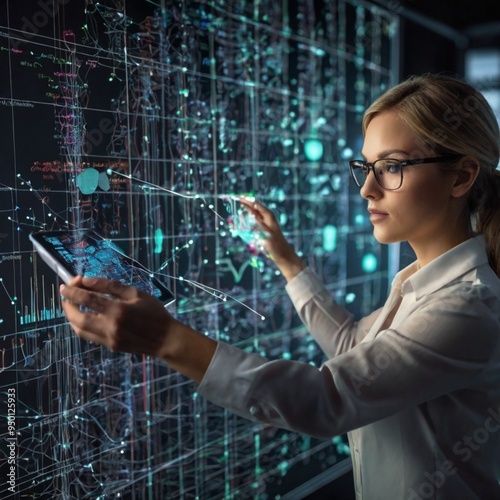 Data science analysis business technology concept photo