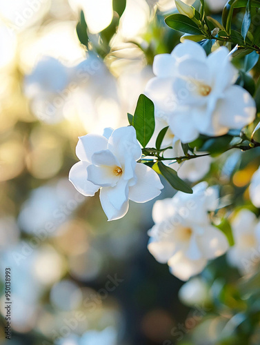 white gardenia flowers