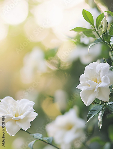 white gardenia flowers