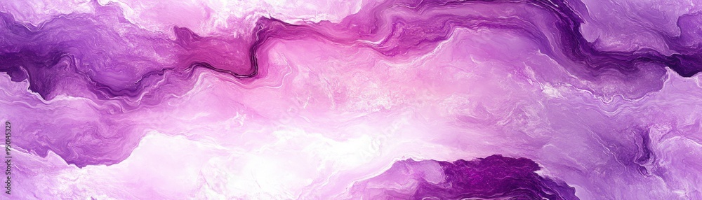 Fototapeta premium Abstract purple and pink watercolor background with flowing patterns and soft gradients. Ideal for artistic, design, and creative projects.