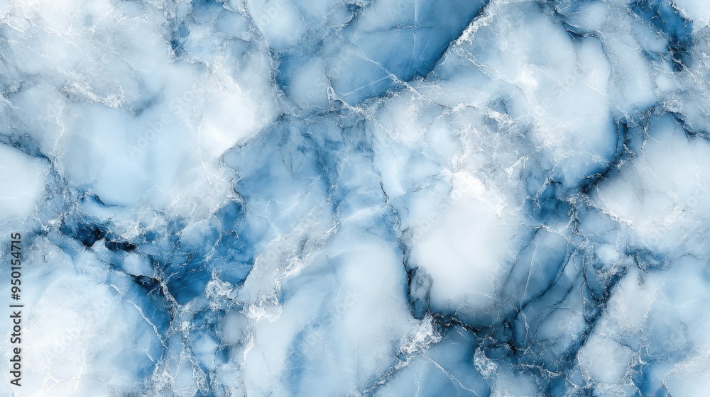 Obraz premium Beautiful blue marble texture background, perfect for design, art projects, and interior decoration. High-resolution and detailed pattern.
