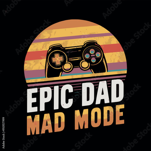 Summer Fathers Gamer Vector tshirt streetwear design