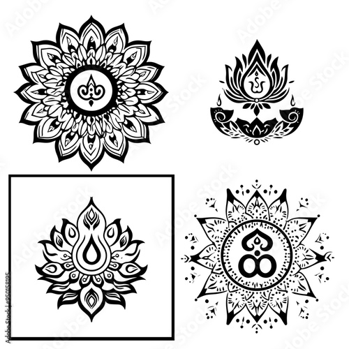 diwali, black and white illustration vector about diwali day