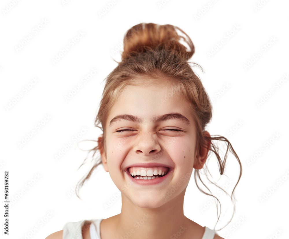 Portrait of a happy laughing child girl Portrait of a happy laughing child girl
