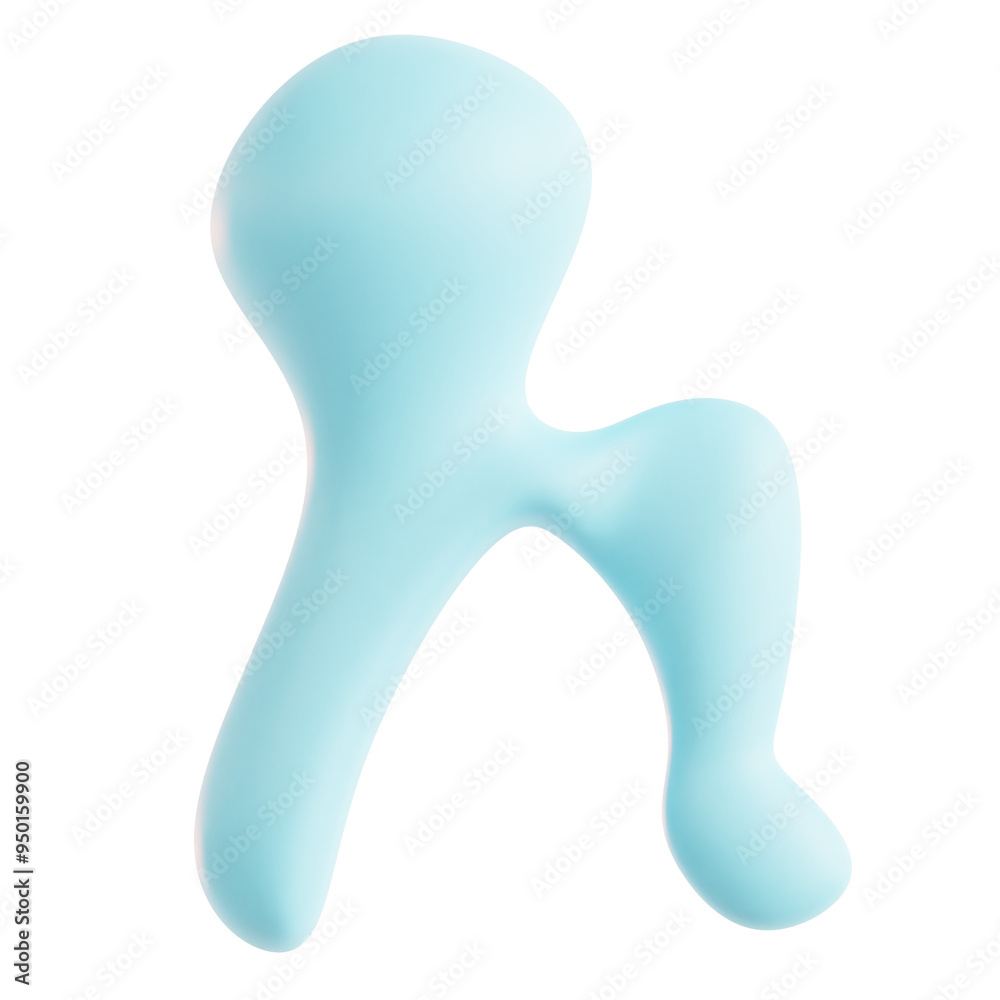 Fototapeta premium Abstract Colorful Fluid Form with Gentle Curves