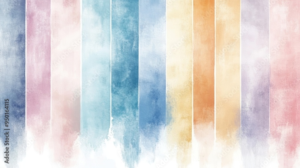 A vibrant watercolor background featuring vertical stripes in soft pastel colors, perfect for artistic and creative projects. A vibrant watercolor background featuring vertical stripes in soft pastel colors, perfect for artistic and creative projects.