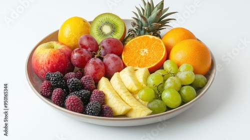 Wallpaper Mural all kinds of fruits in a plate Torontodigital.ca