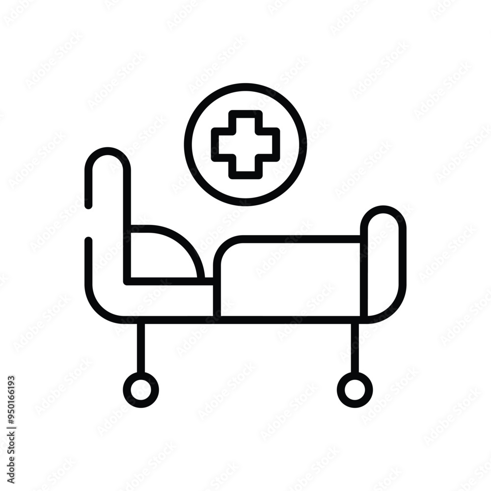 Hospital Room vector icon Hospital Room vector icon