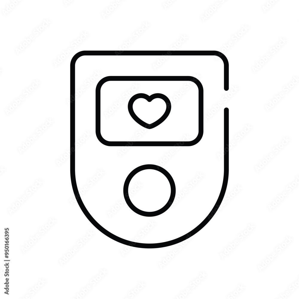 Pulse Oximeter vector icon Pulse Oximeter vector icon