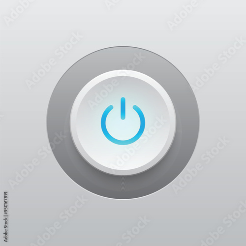 Start Power Modern Button and LED Light