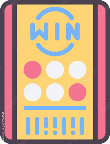 Lottery bet icon