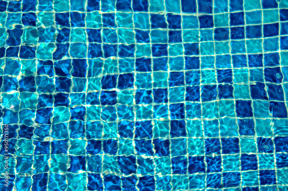 Blue ripped water in swimming pool Blue ripped water in swimming pool