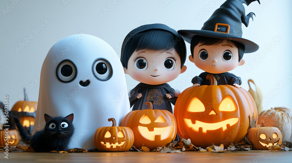cute Halloween 3D characters cute Halloween 3D characters