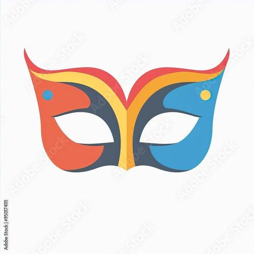 Masquerade vector icon on white background