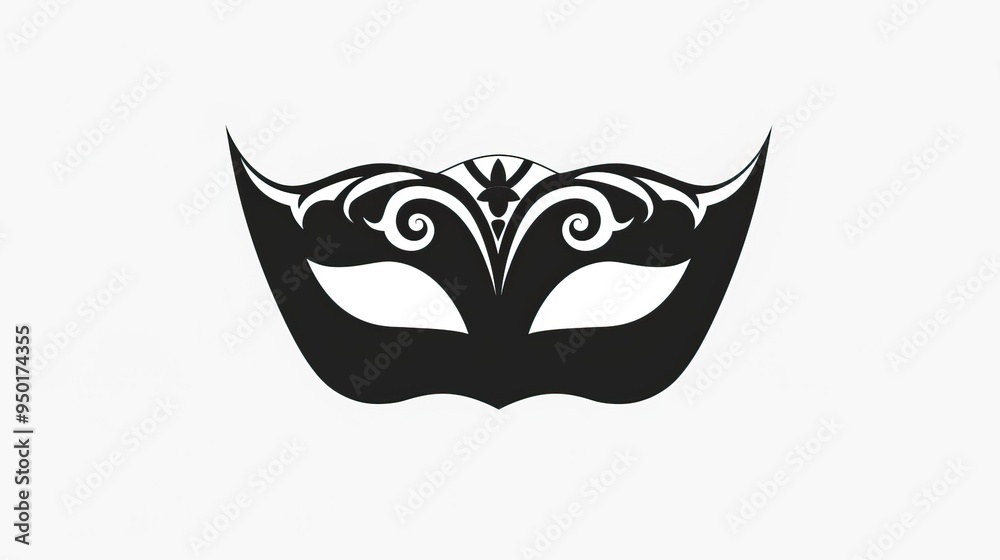 Masquerade vector icon on white background Masquerade vector icon on white background