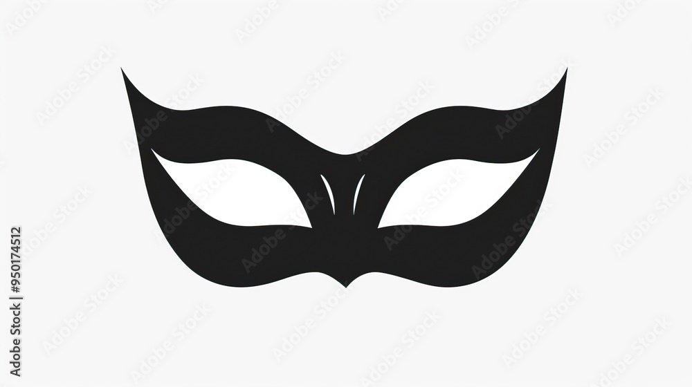 Masquerade vector icon on white background