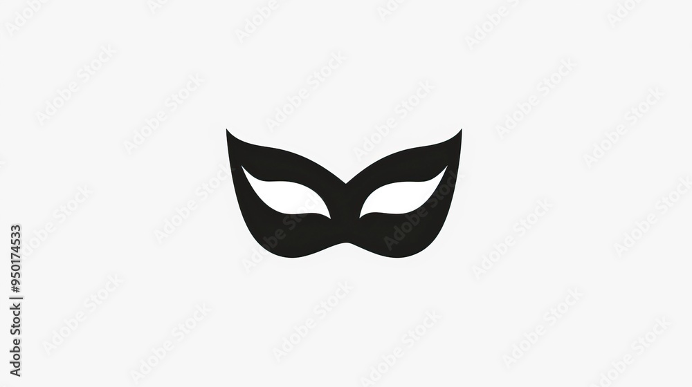 Masquerade vector icon on white background