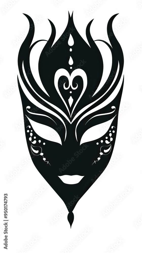 Masquerade vector icon on white background Masquerade vector icon on white background