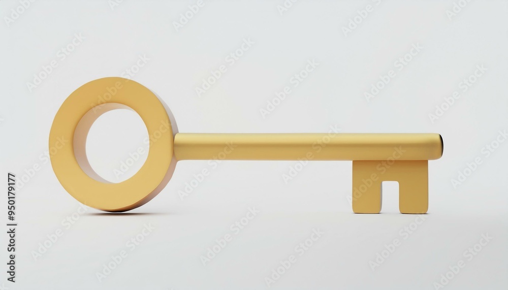 A modern, minimalist yellow key positioned on a light background, symbolizing access and security in a contemporary design. A modern, minimalist yellow key positioned on a light background, symbolizing access and security in a contemporary design.