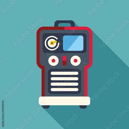Inverter welding machine with digital display for setting welding parameters