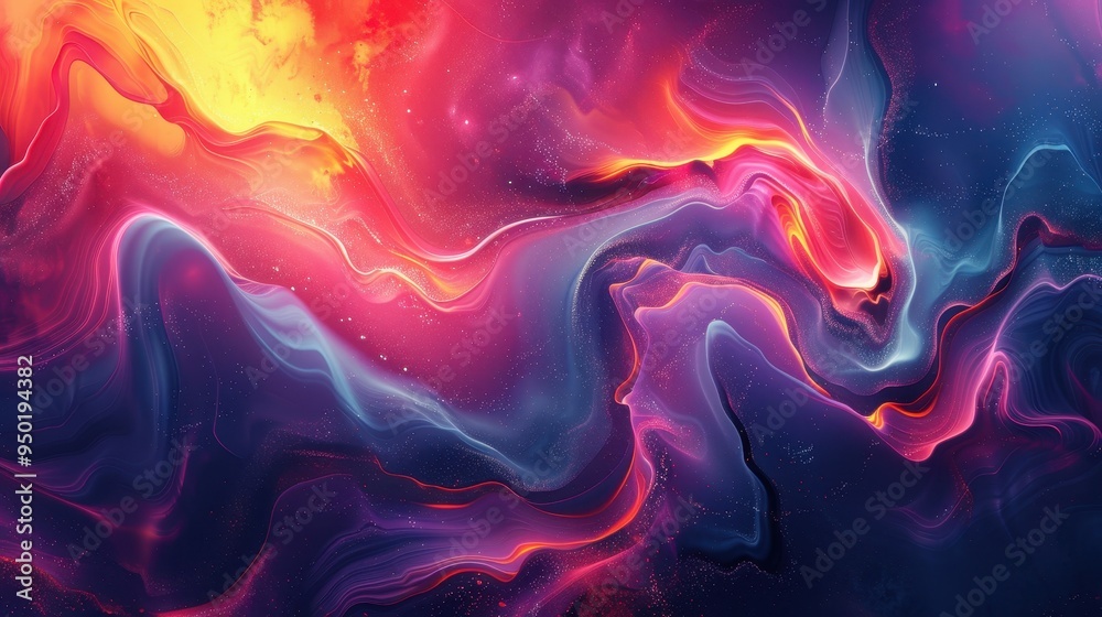 A vibrant blend of abstract colors at twilight creates a mesmerizing visual experience A vibrant blend of abstract colors at twilight creates a mesmerizing visual experience