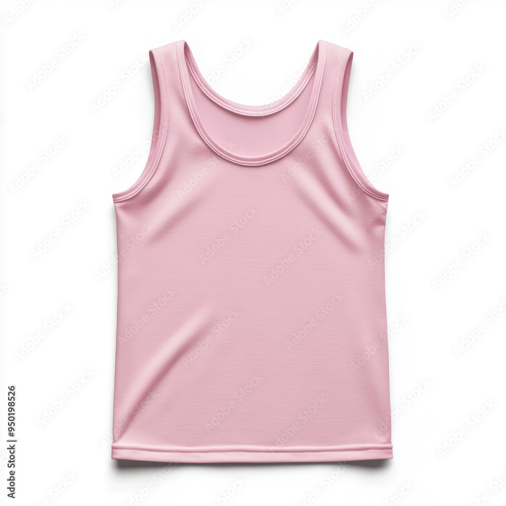 A pink tank top with no design on it A pink tank top with no design on it
