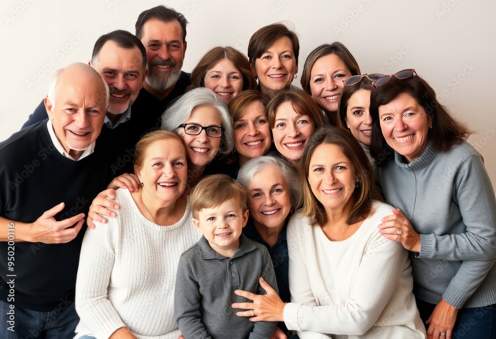 Multi Generational Family Portrait A large multi generational fa Multi Generational Family Portrait A large multi generational fa
