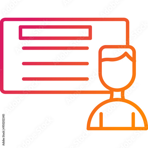 Tutor Vector Icon Design